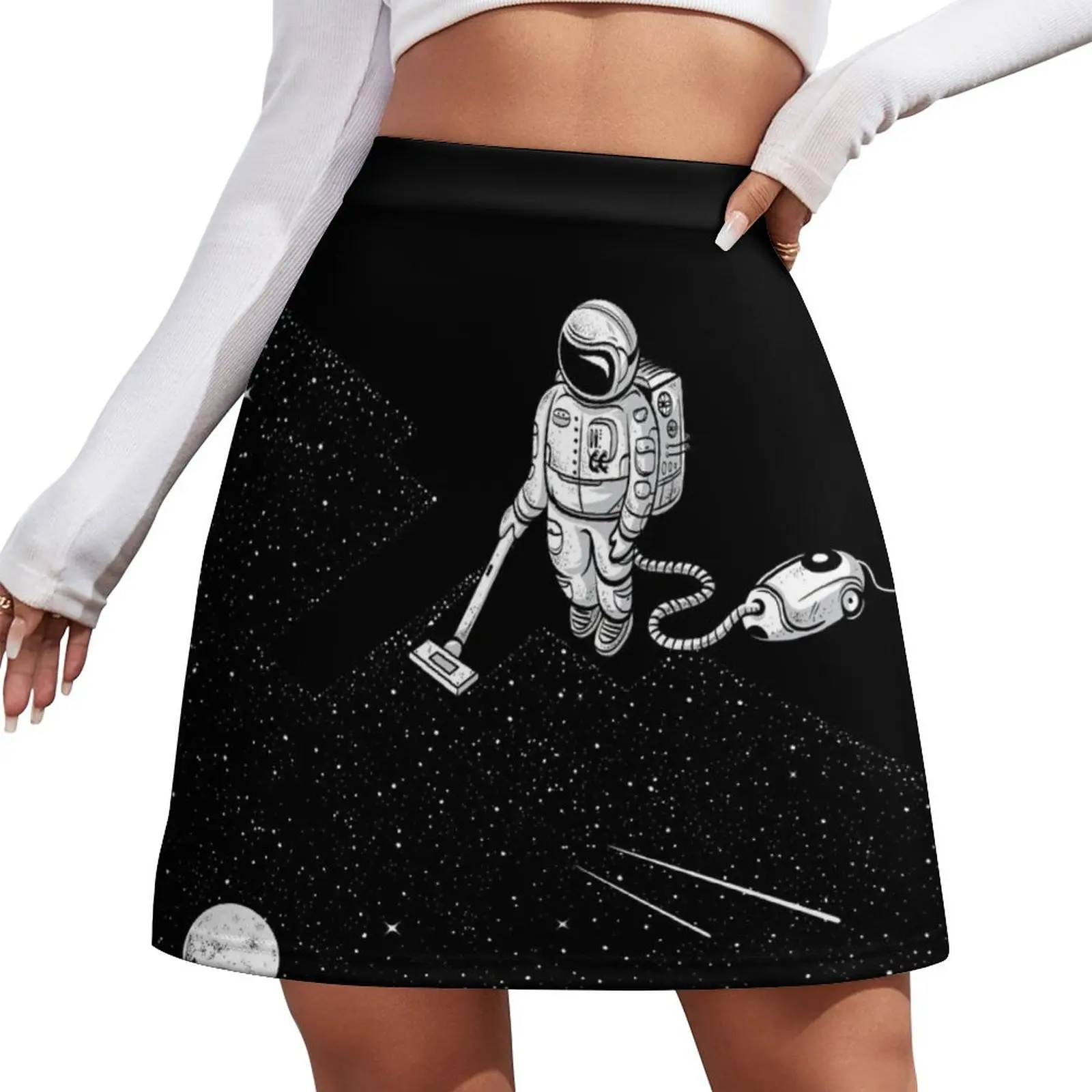 

Мини-юбка Space Cleaner, одежда для ночного клуба, женская одежда на лето, женская юбка, скромные юбки для женщин