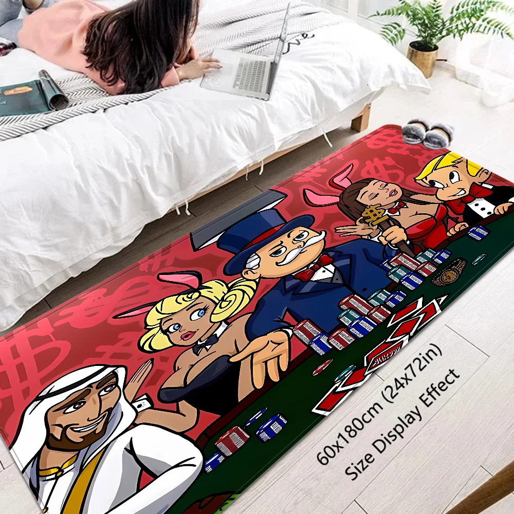 Game Dollar Monopoly Cartoon Money Entrance Door Mat Nordic Style