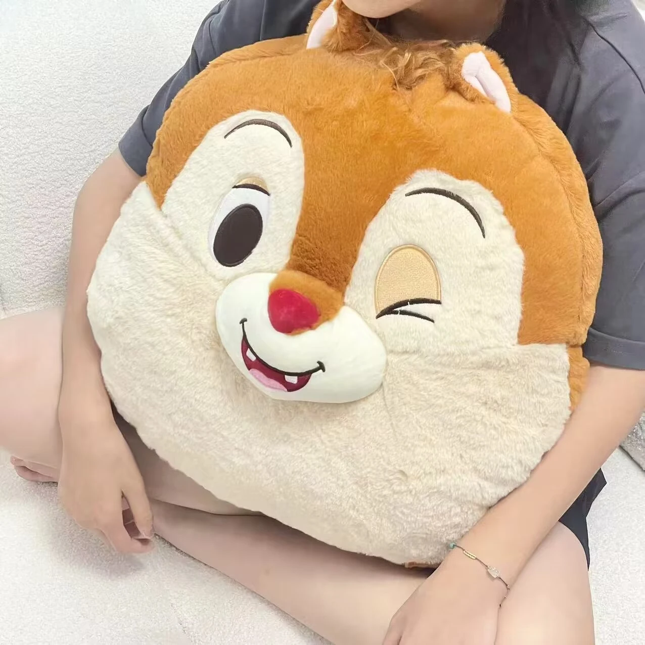 Disney Chip 'n' Dale Plush Headrest Cartoon Anime Stuffed Pillow Cute Pillow Blanket Home Decor Nap Blanket Gifts For Girl 2