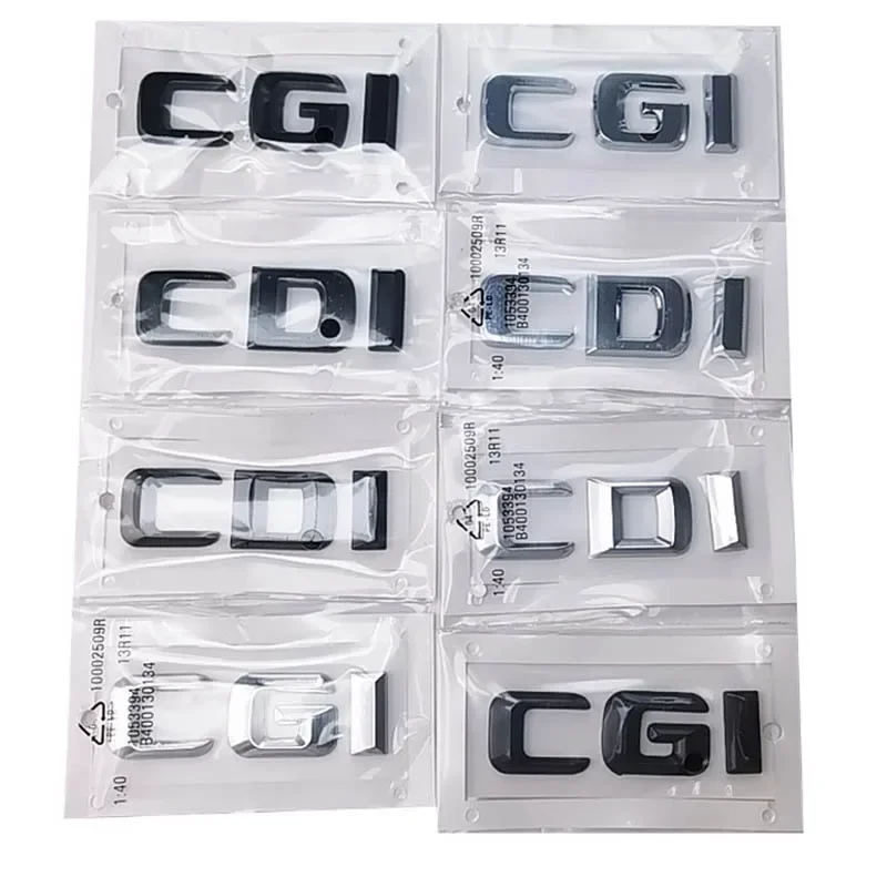 자동차 후면 트렁크 엠블럼 배지 스티커, 3D ABS CDI CGI 로고 글자, 메르세데스 C200 C260 GL350 W164 W203 W204 W205 W212 W213