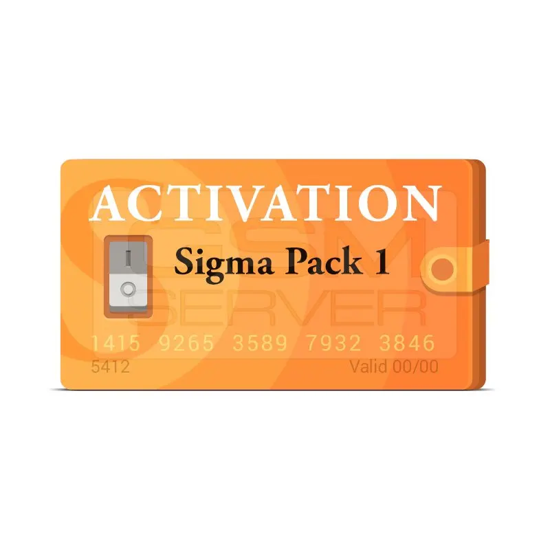 Sigma Plus Dongle Set Activation Pack 1 2 3 4 5 sigma plus box