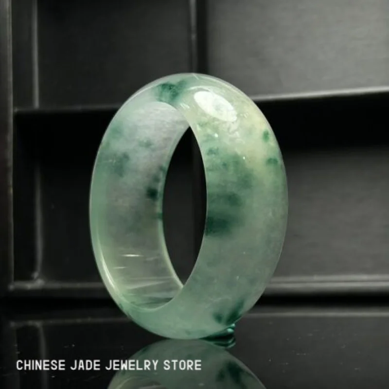 

Certified Natural high ice Burmese Green Jade jadeite Bracelets bangle 60MM