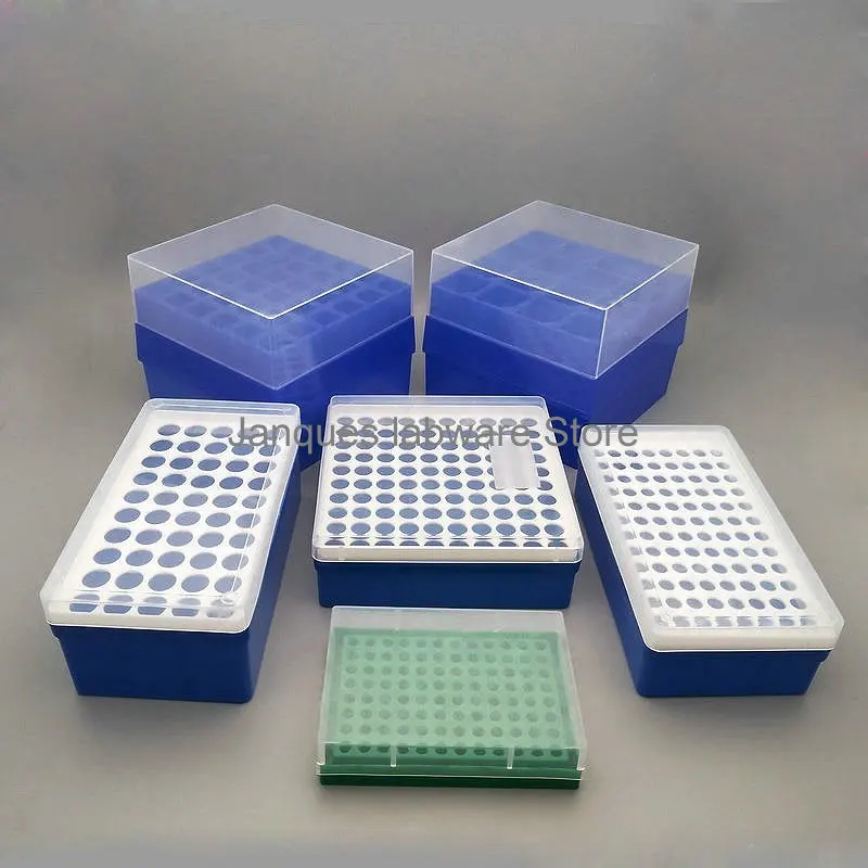 1pcs 0.2ml 0.5ml 1.5/2ml 5ml 10/15ml 50ml plastic Centrifugal tube Storage Box Lab 50/72/96/100 holes PCR tube PP Storage Rack centrifuge tube