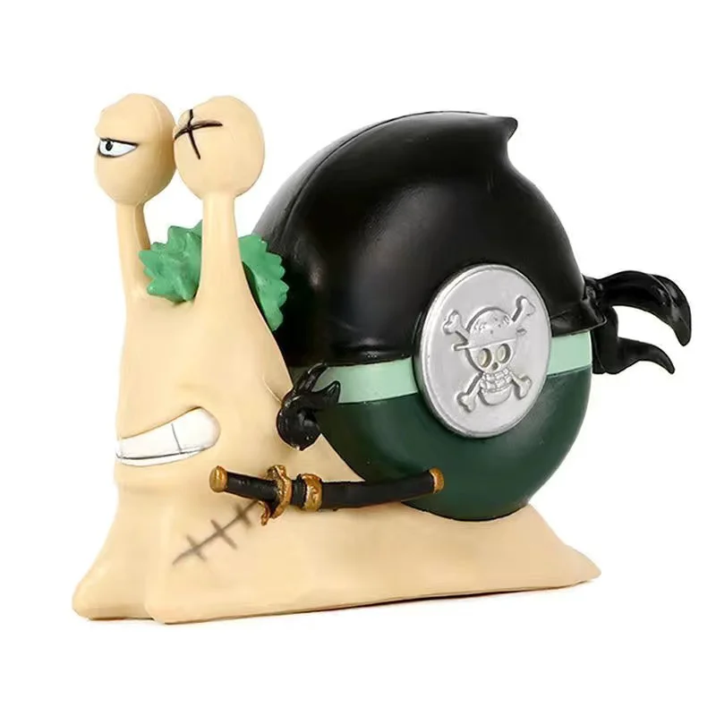 thumbnail image 1 of Figura de anime de One Piece de 8 cm, estatua decorativa de manga Den Den Mushi, figura de acción de PVC, modelo de colección, juguetes, regalos de cumpleaños, 1 of 5