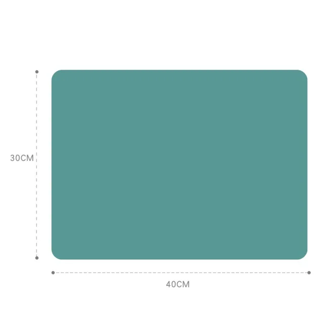 40cmTableware Mat Food Grade Silicone Waterproof Mat Non Slip Heat Resistant Desktop Protection Mat Multi Purpose MatWashableMat 4