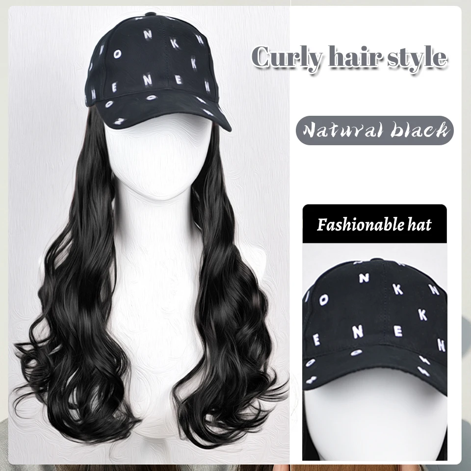 Synthetic Long Straight Hair Wig Cap for Women