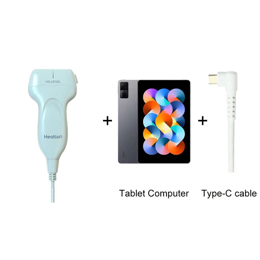 Portable B/W Handheld Linear Scanner Ultrasound Probe Medical Instruments with Android Tablet Computer
