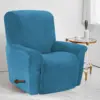 Battilo Waterproof Recliner Chair Cover Elastic Plush Lazy Sofa Cover Massage Chair Covers with Pocket Stretch Plaid Slipcover 1