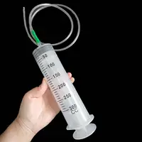 100/300/550ml Syringe Large Syringes Reusable Needle Barrel Oil Pump with Scale Oil Suction Vacuum Syringe Pistol Pump Extractor 2