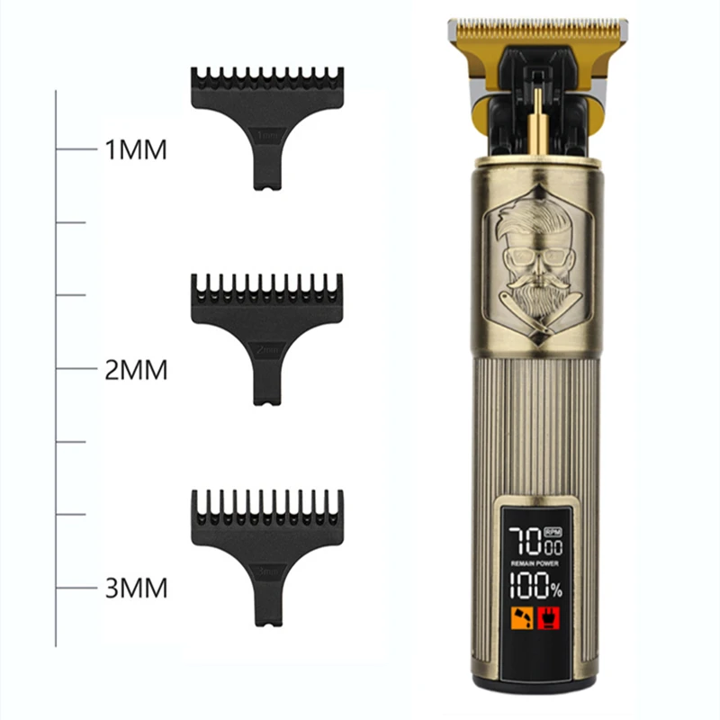 Professional Hair Clipper, Electric Shaver With LED Display, USB-C Charging, Cordless Long Hair Trimmer,Oil Head Hair Clipper BEST SELLERS