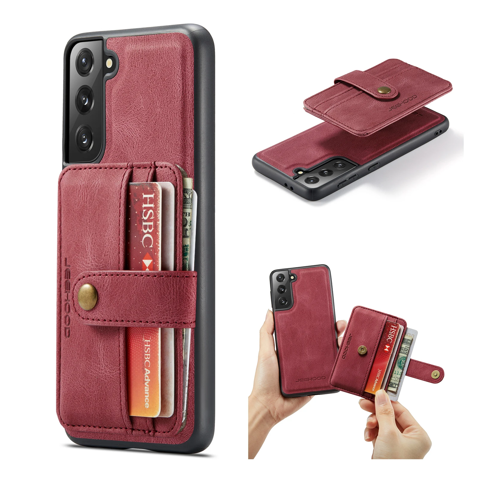 

Skin Feel Flip Leather Phone Case For Samsung Galaxy Note 20 Ultra 10 9 8 S22 S21 Plus S20 FE S10 S9 S8 Wallet Card Cover Coque