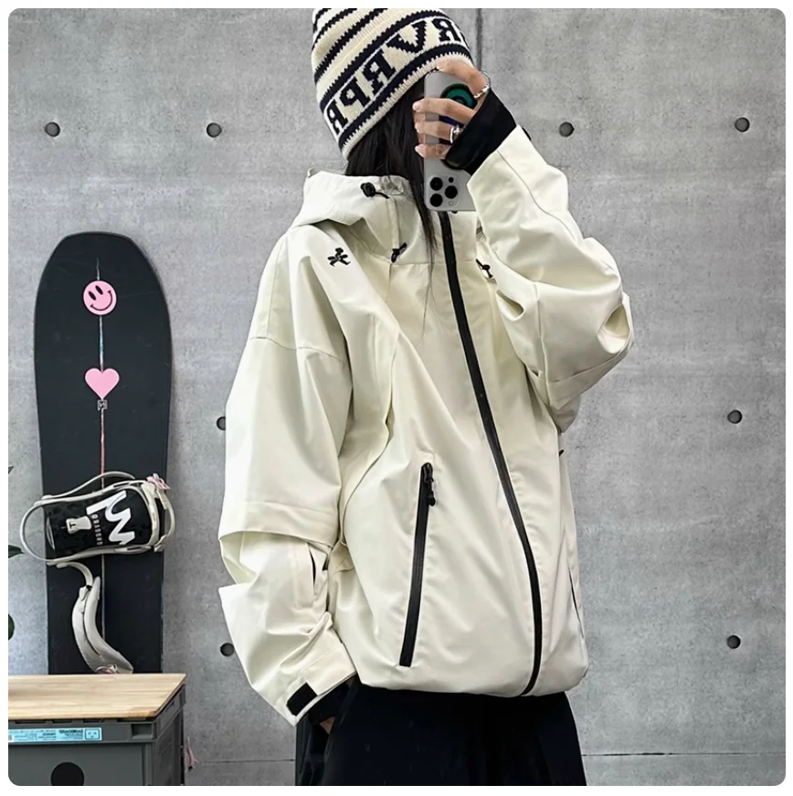 John Snow Winter Men And Women Warm Professional Windproof Outdoor Ski-oriented Shell Jacket Breathable Waterproof Ski Jacket