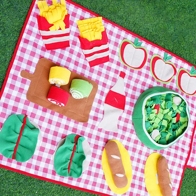 Dog Sniffing Mat Interactive Toys Pet Slow Food Mat Helps Relieve Stress and Training Stimulates Pet's Foraging Skills 4