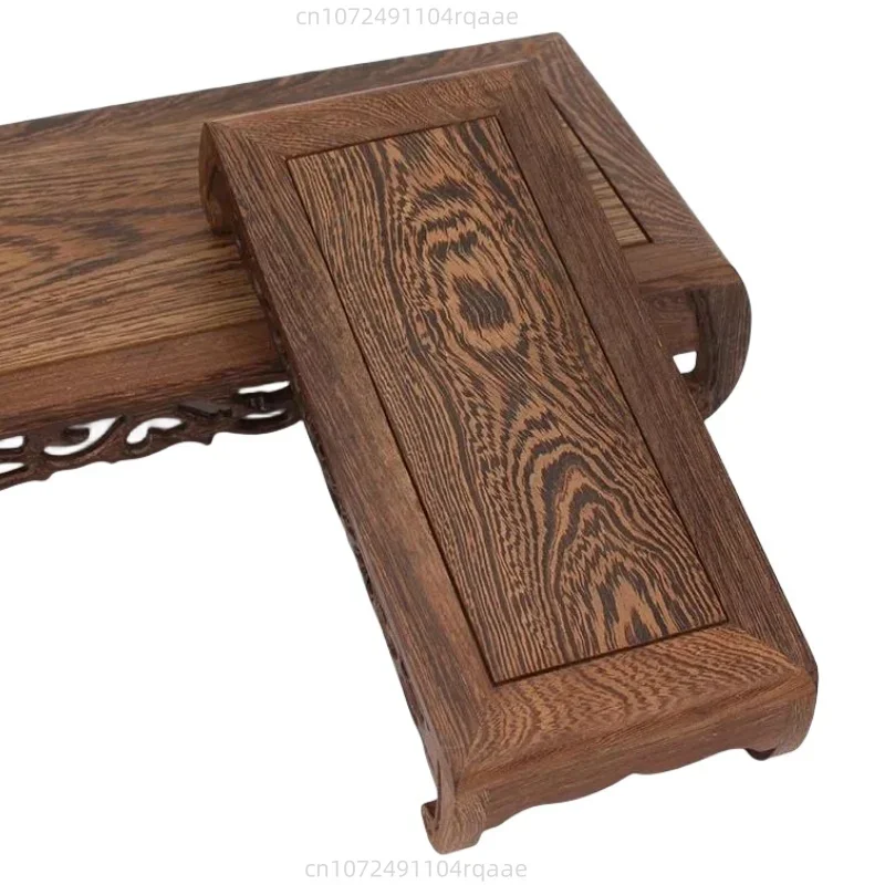 4pcs Set Wooden Base Flower Pot Holder Plant Shelf Sorting Table Stand for Fish Tank Lathe Candy Table Furniture Pedestal