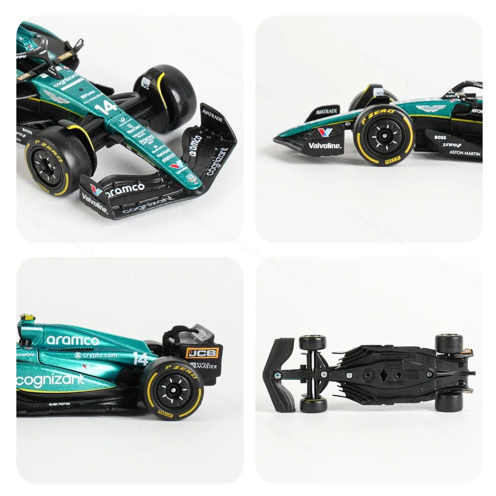 Bburago 1:43 2023 Aston Martin AMR23 F1 Formula Car Die Cast Vehicles Collectible Model Racing Toys 6