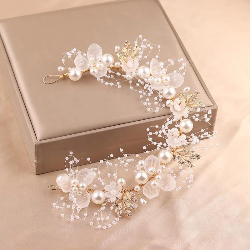 Neue Kinder Kranz Headbreads Prinzessin Tiara Krone Dekoration Braut Brautjungfer Hochzeit Fotografie Urlaub Foto Kopfschmuck – Detail 9