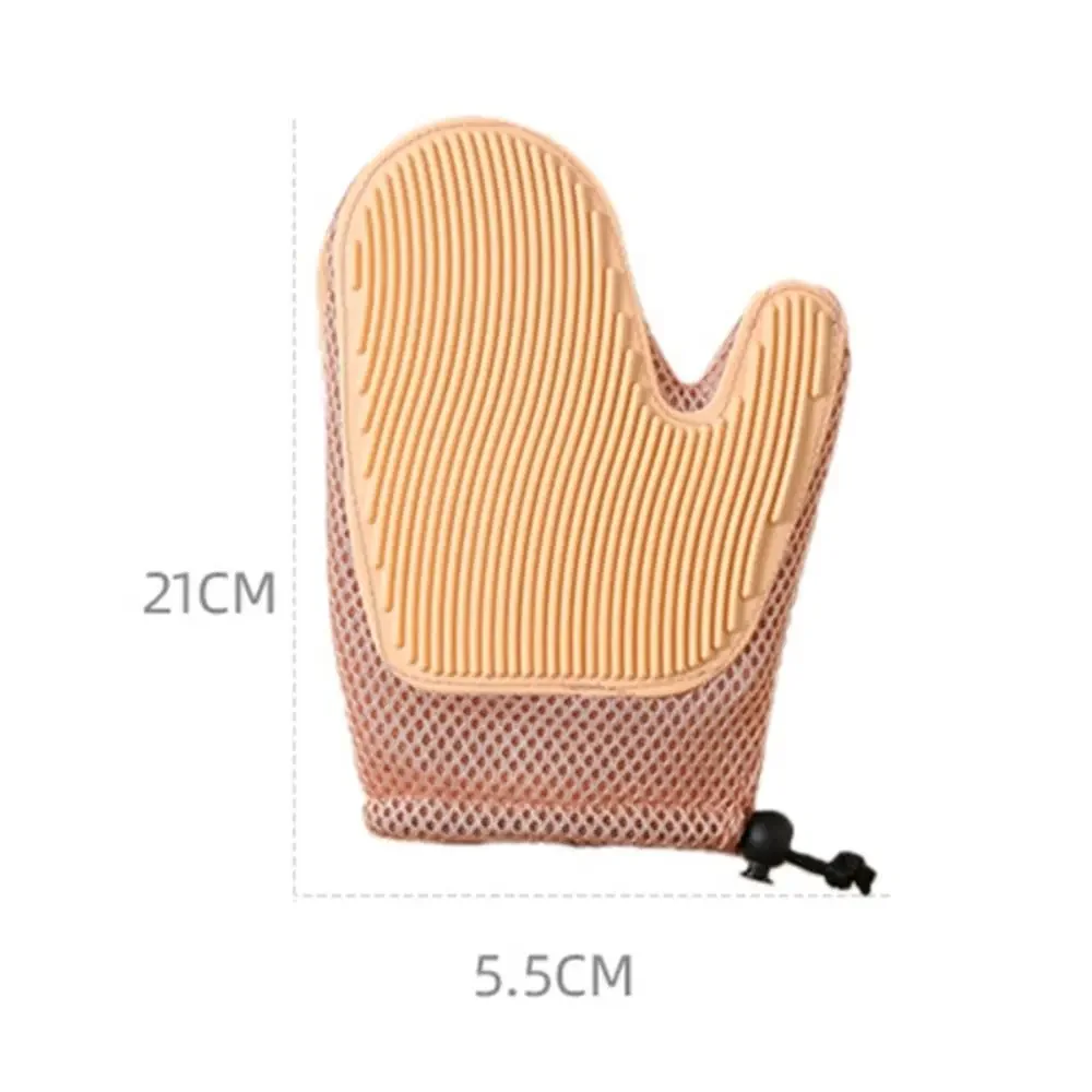 Pet Hair Remover Gloves Cat Dog Massage Bathing Cleaning Grooming Supplies Silicone Hair Sticking Removal Brush