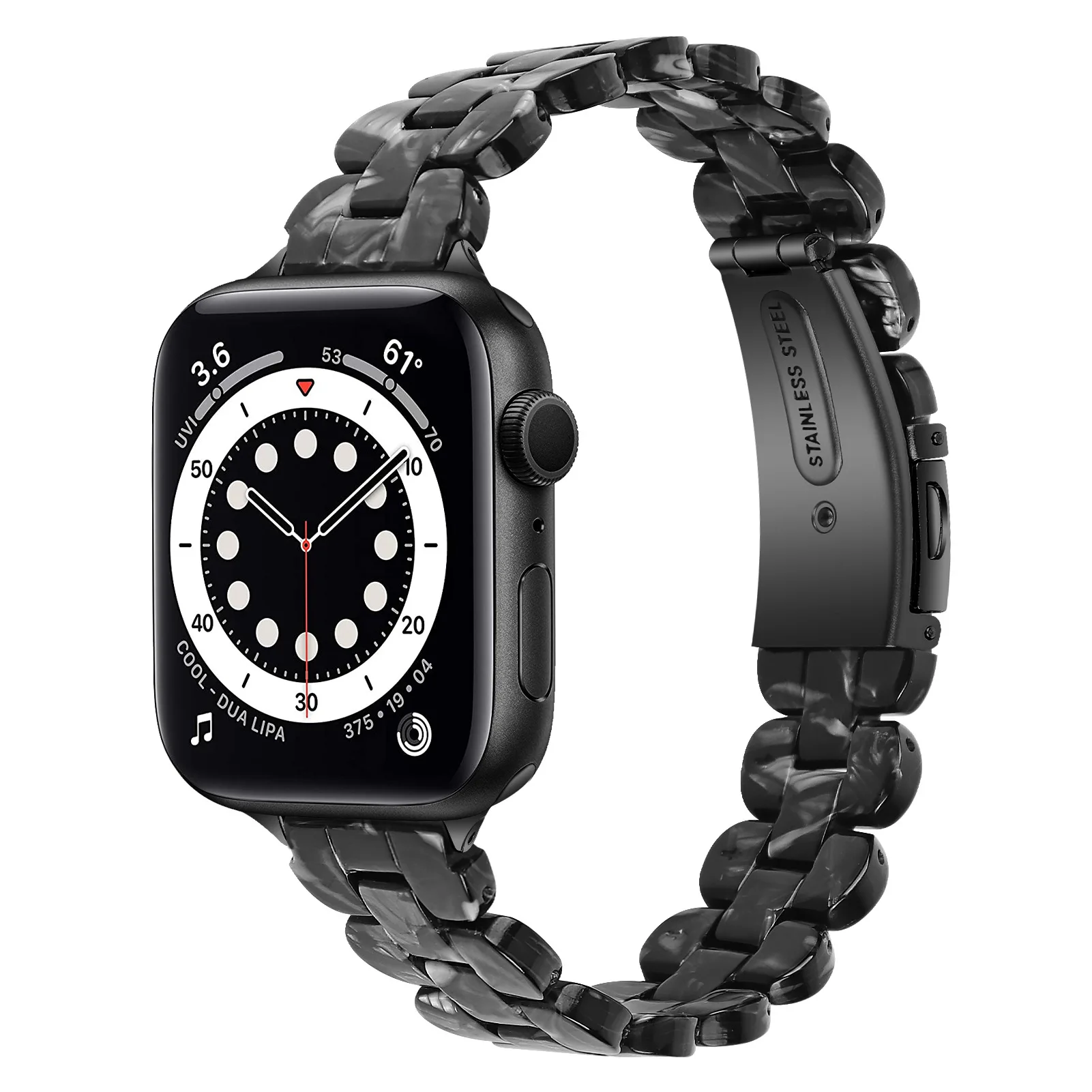 Slim Resin Strap For Apple Watch Band 49mm 45mm 41mm 44mm 40mm 42mm Women Bracelet Wristband For iWatch Ultra 8 7 6 5 4 SE belt