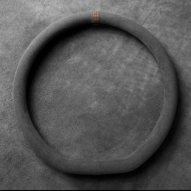 Capa de Volante de Couro de Camurça de 38 cm