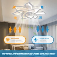 IRALAN Modern Dining Table LED Lamp Ceiling Fan Light  Restaurant Bedroom Fan Lamp Remote Ventilator Home Lighting 2