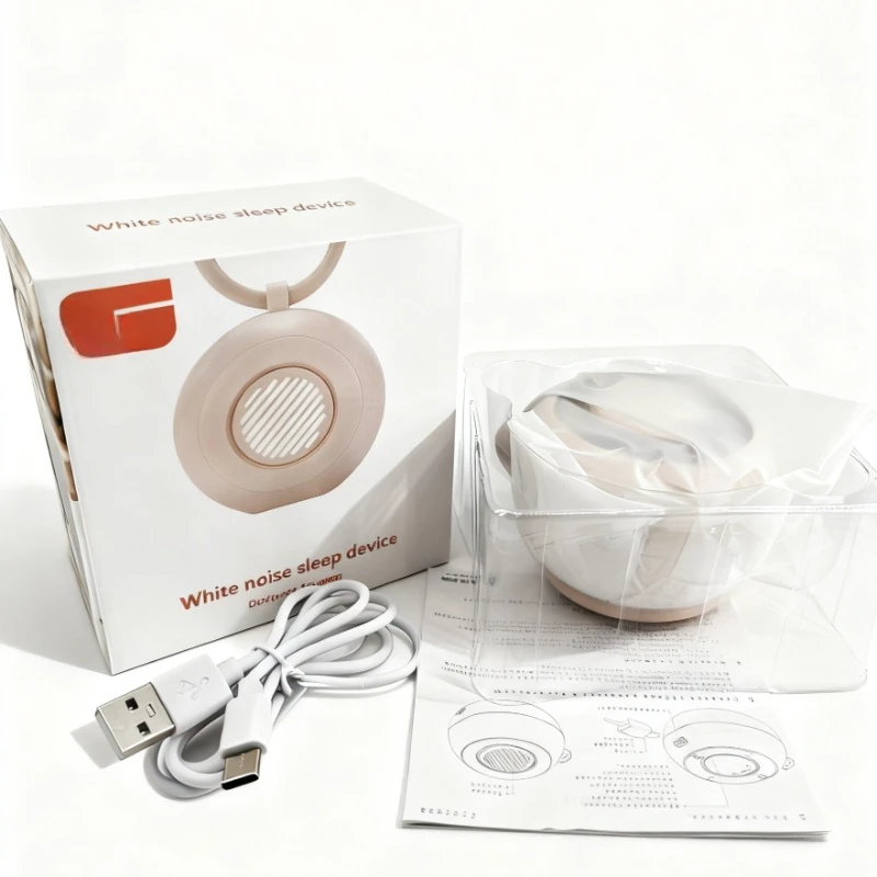 Portable Baby White Noise Machine with Light and 15 Soothing Sounds