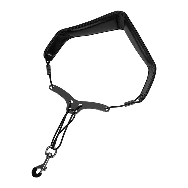 Tra Colla Per Sassofono Imbottita | Regolabile Per Sax Alto, Tenore, Baritono - Con Gancio Metallico