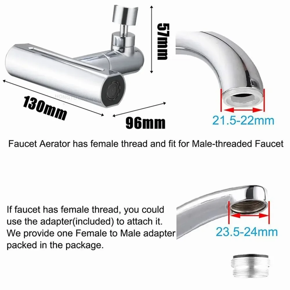 Kitchen Sink Faucet 4 in 1 with Universal Swivel Shower Head