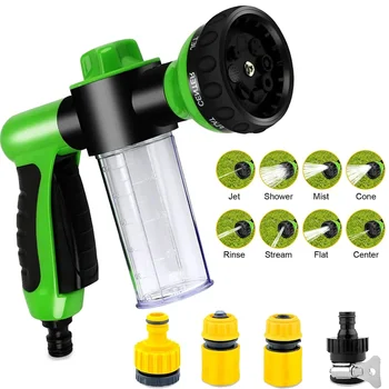 S08b63989913d4ad19d98062e9e54cebfS.jpg Dog Shower Sprayer 8 in 1 Pet Bath Cleaning Cat Dog Shower Gun High-pressure Hose Nozzle Foam Garden Car Animal Dog Wash Tool