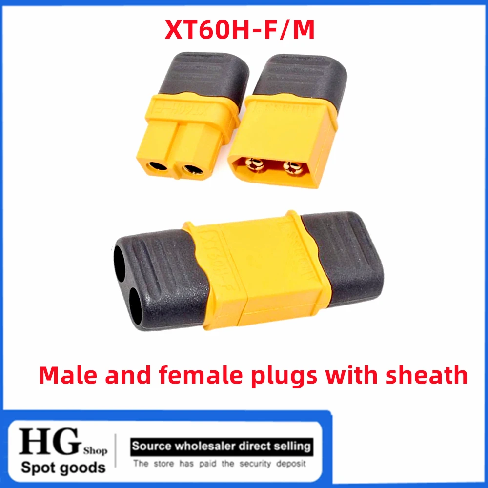 10 Pz/Lotto Xt60H-F/M Xt60H Connettore A Spina Con Alloggiamento Guaina Per Rc Lipo Batteria Rc Drone Car Boat