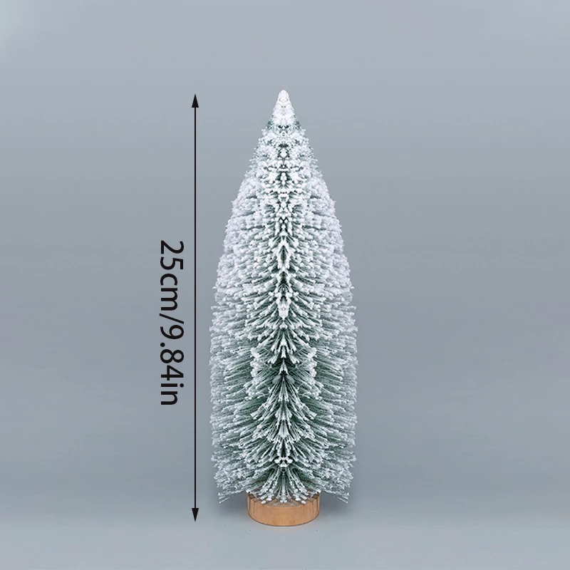 10/15/20/25/30cm Christmas Tree Ornaments Mini Artificial Snow Pine Xmas Tree Decoration for New Year Party Navidad Home Decor christmas tree ornaments