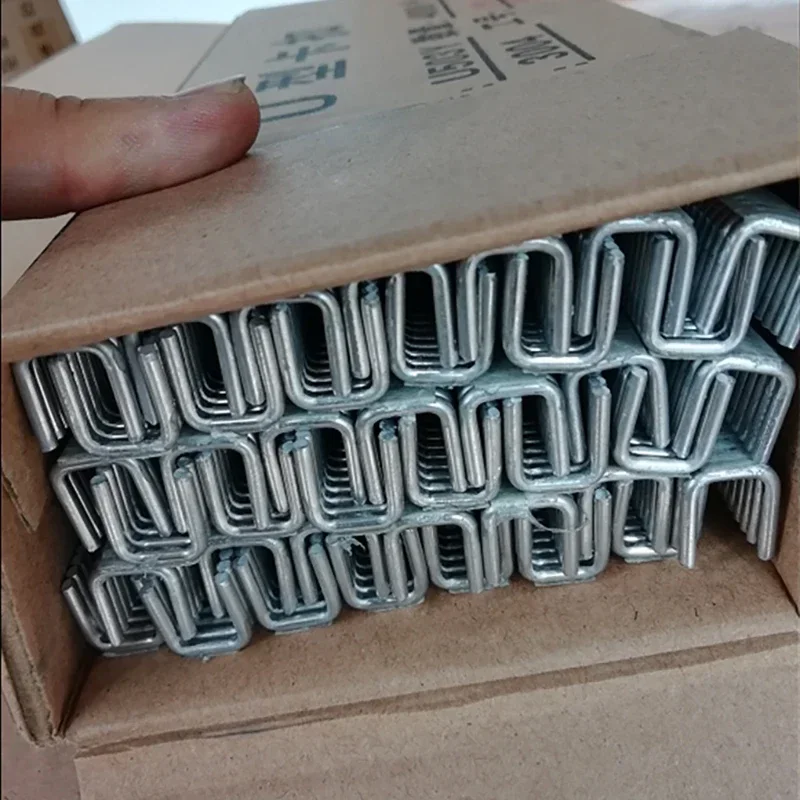 Buckle Staples One Box U shape 506 503 508 Buckle Staples for Manual Sausage Clipper Plastic Bag Strapping Machine
