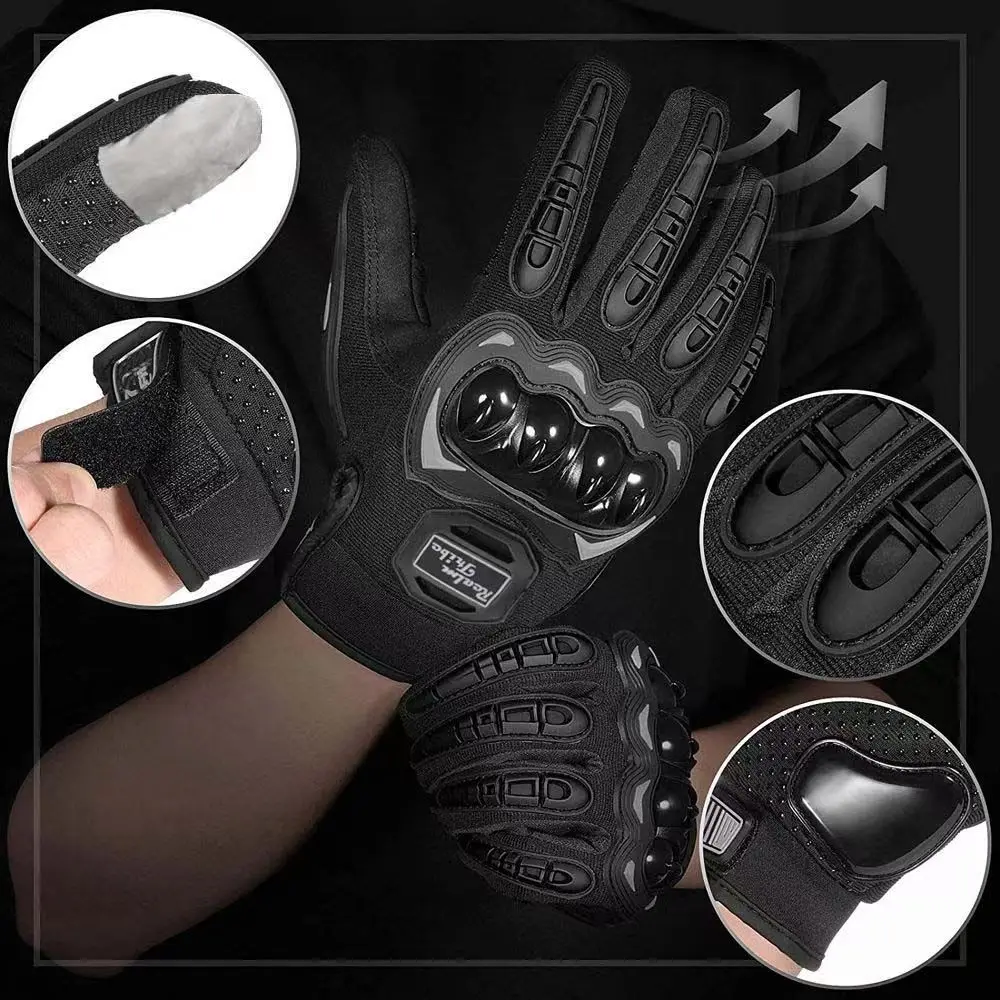 

Motorcycle Gloves Windproof Waterproof Men Motorbike Riding Gloves Touch Screen Winter for benelli trk 502x honda cb500x Aprilia