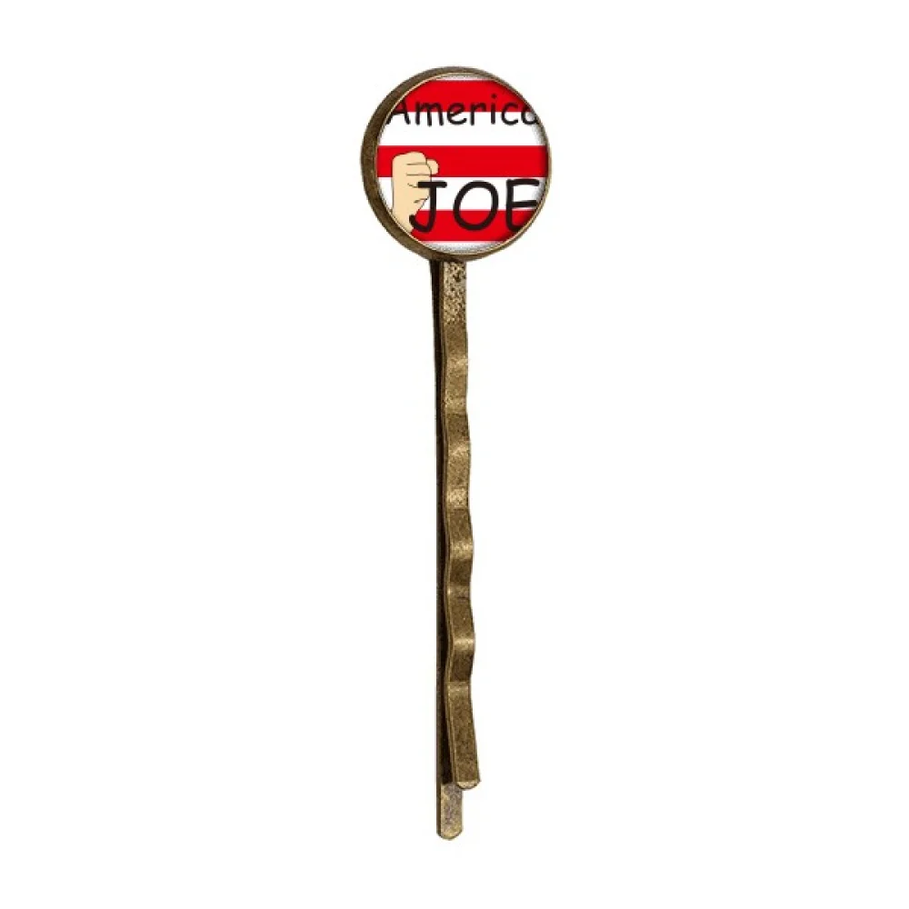 

America President Person Biden Fist Flag Retro Metal Hair Bobby Pin Headwear