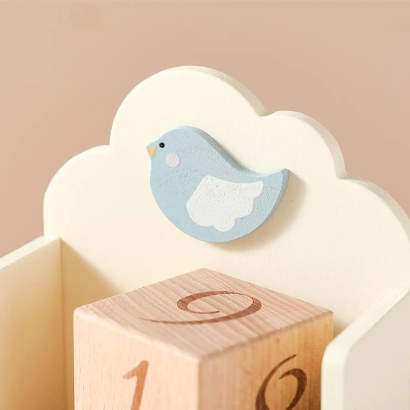 Wooden Baby Milestone Age Blocks Memories Growing up Number Blocks Practical Includes Week Month Year Nursery Decor Lightweight