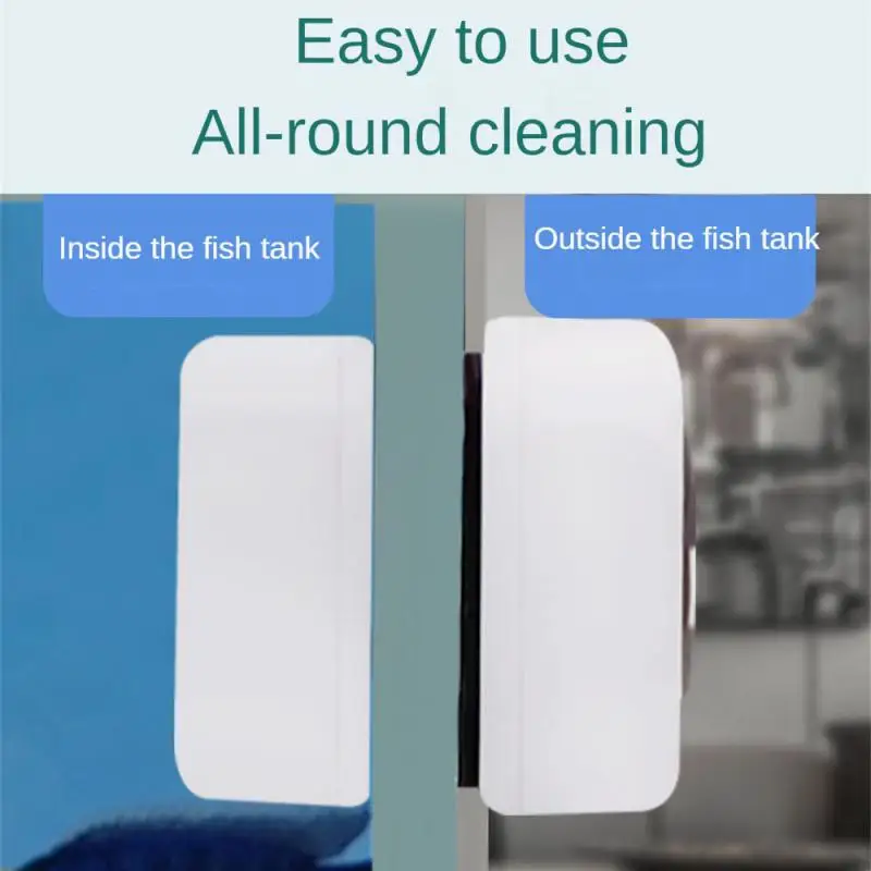 Aquarium Magnetic Brush Glass Floating Algae Scraper Curve Glass Cleaner Mini Scrubber Tool Fish Tank Cleaning Magnet aquarium glass cleaner