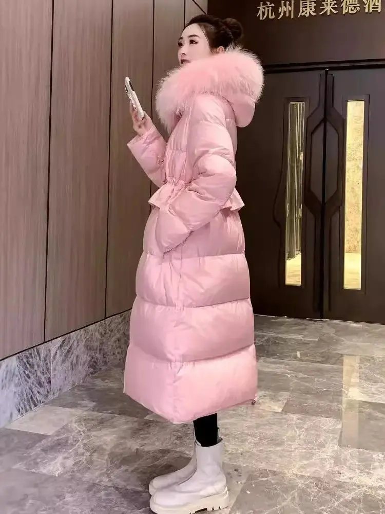 Winter Over The Knee Longer Thicker Warm Duck Down Coats Female