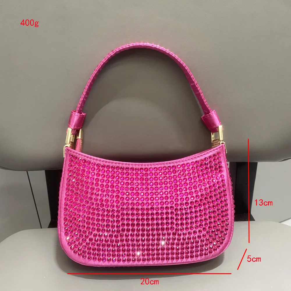 

Luxury Designer Crystal Shiny Rhinestone Diamond Evening Bag Wedding Party Clutch Purse Women's Handbag Shoulder Messenger Bag