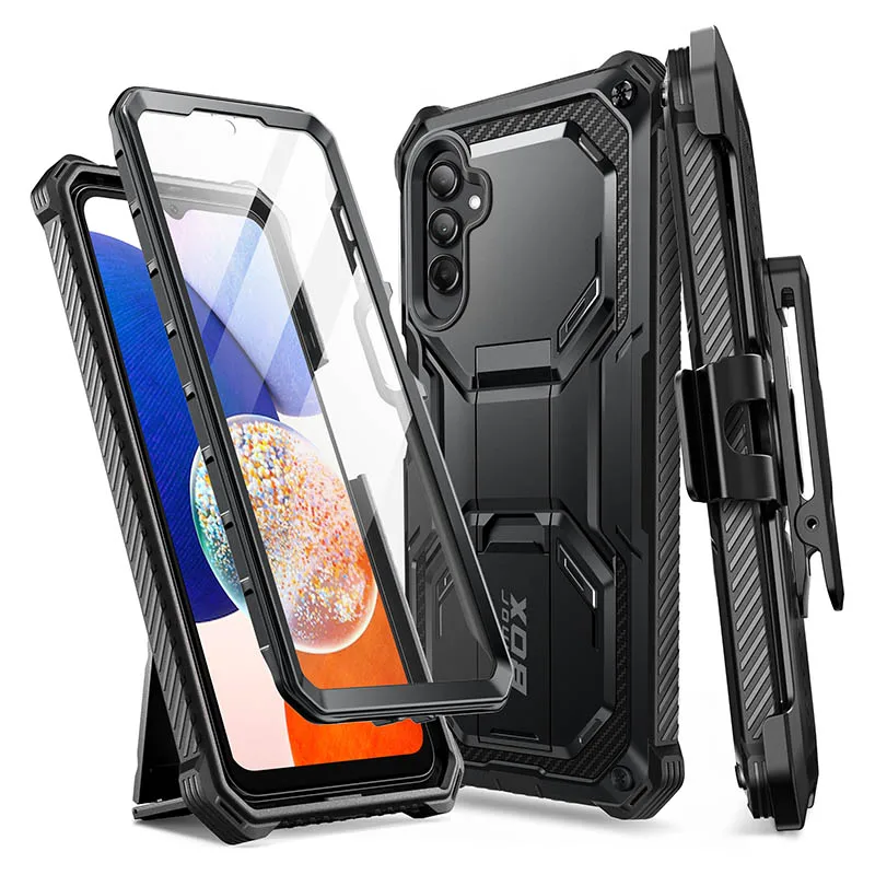 

I-BLASON For Samsung Galaxy A14 5G Case Armorbox Full-Body Rugged Holster Protective Bumper Case with Built-in Screen Protector