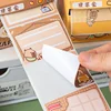 256 Sheets Cartoons Sticky Notes Pads Kids Stationery Paper Stickers Posted It Memo Pull-out Notepad Notebook Message Sticker 3