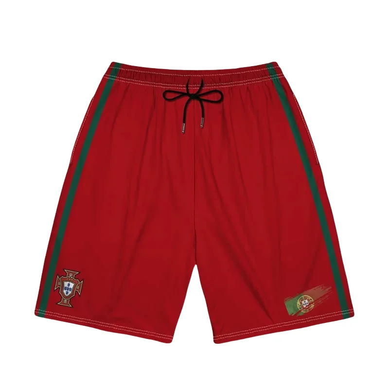 Uniforme de entrenamiento de fútbol de Portugal, España e Italia, pantalones cortos para hombre y mujer. - Imagen 2