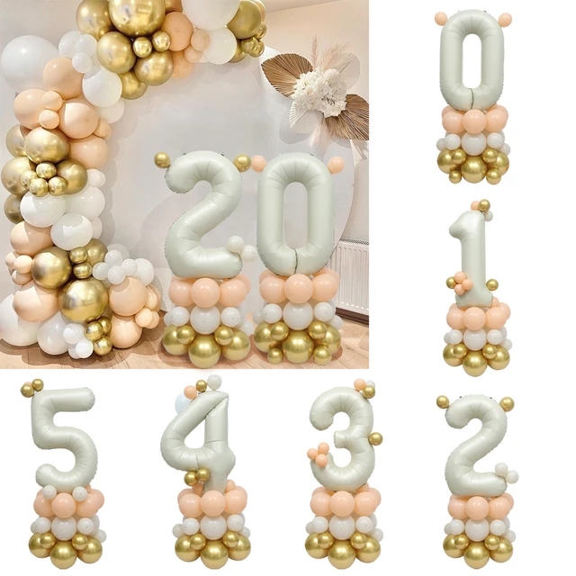 Ballons Joyeux Anniversaire Rose Or, 10 Pièces, 1 2 3 4 5ème Anniversaire  De Fille, Accessoires De Mariage, Décorations Pour Fête Prénatale - Ballons  Et Accessoires - AliExpress