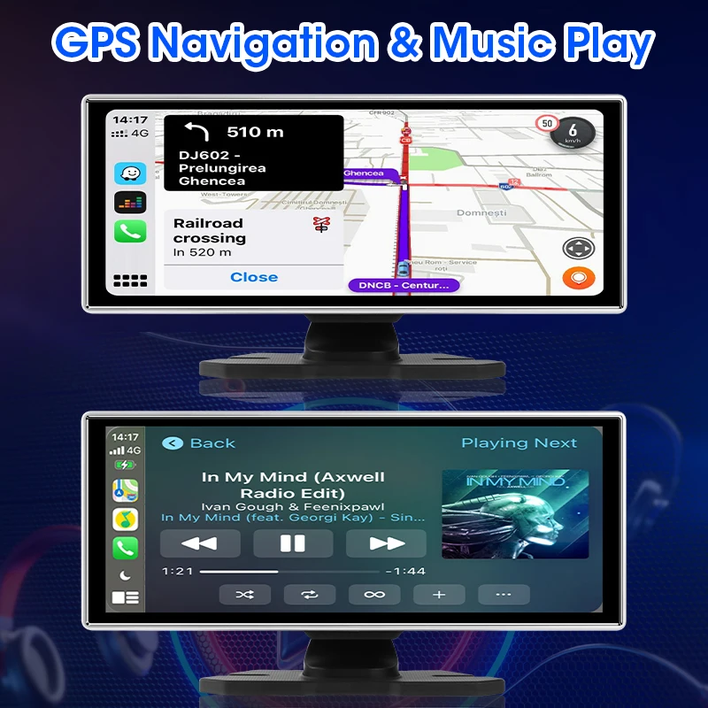 Jansite 11.26 インチ ワイヤレス CarPlay & Android 自動