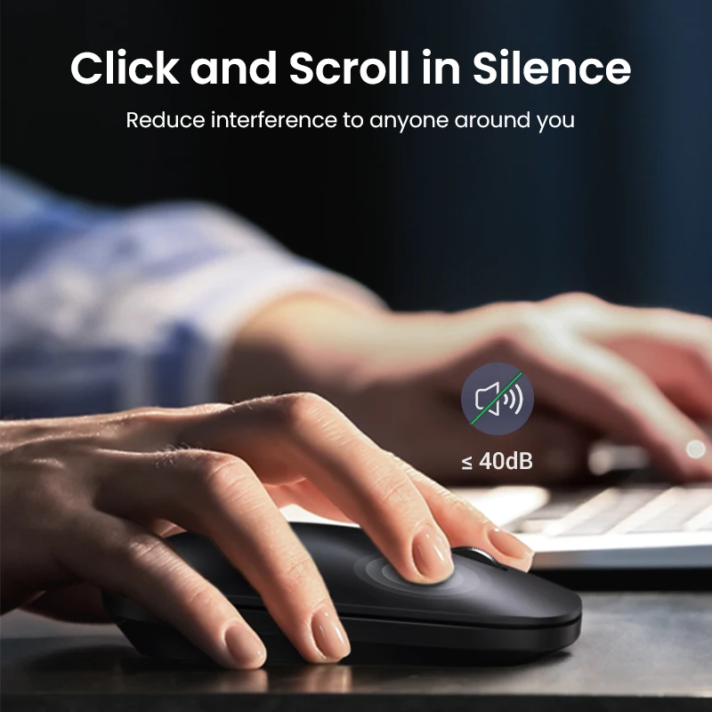 【NEW】UGREEN Mouse Wireless Bluetooth 5.0 2.4G Dual Mode Mouse 4000DPI Silent Mice For MacBook PC Tablet Laptop Mouse