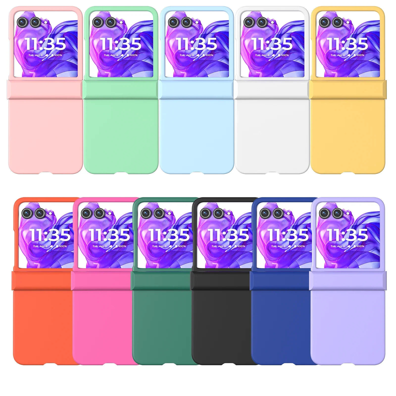 Slim Ultra Thin Hard Protective Candy Color Phone Case with Camera Guard