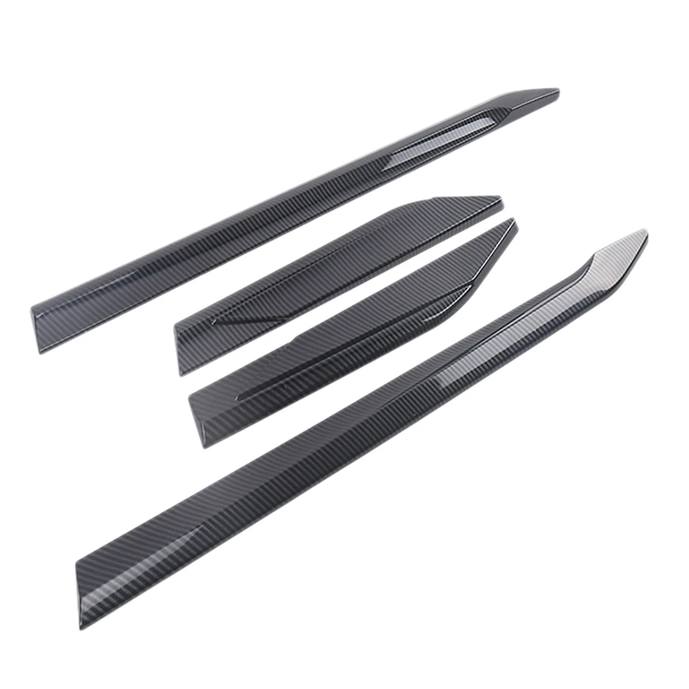 

For Toyota RAV4 Door Side Body Molding Trim Strip, Door Body Anti-Scratch Protector 2019 2020 2021, Carbon Fiber