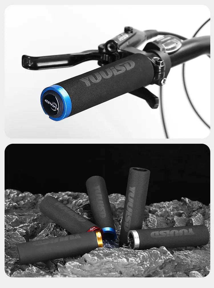 MTB Sponge Handlebar Grips with Lock Rings 6