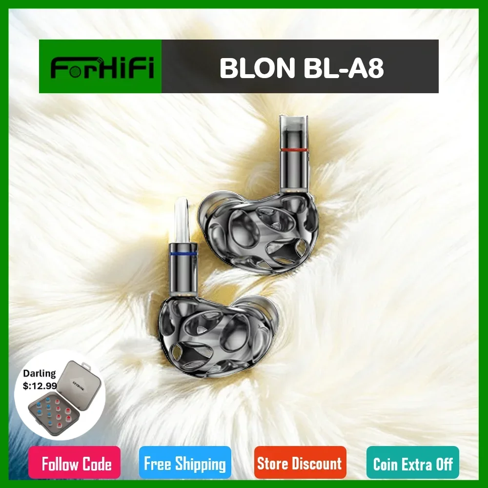 

BLON BL-A8 In Ear Earphone 10mm Lightweight Diaphragm Earbuds Sport Music Wired Headphones BLON Mini BL-03 BL-01 Headset