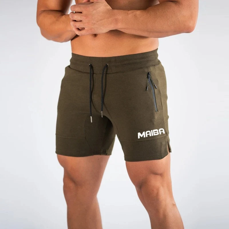 New Summer Running Shorts Quick Dry Breathable Beach Shorts Double Zipper Fitness Shorts Men's Fitness Training Shorts 6