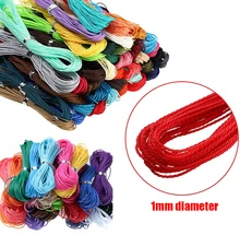 

10 Meters/Lot 1mm Waxed Cotton Cord Waxed Thread Cord String Strap Necklace Rope For Jewelry Making For Shamballa Bracelet