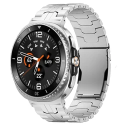 Premium Titanium Watch Band - Elegant Bracelet Strap - Galaxy 7 44mm 40mm (Silver)